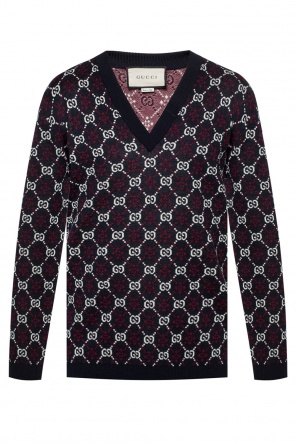 Sweter z wyszytym wzorem z logo, zdjęcie 1 Sweter z wyszytym wzorem z logo od Gucci